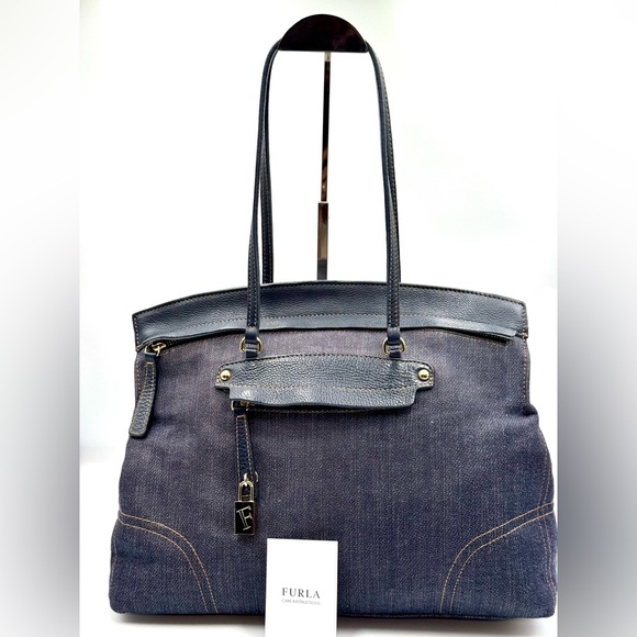 Furla Handbags - Furla Denim Piper Tote #407